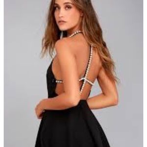 Lulus black pearl dress